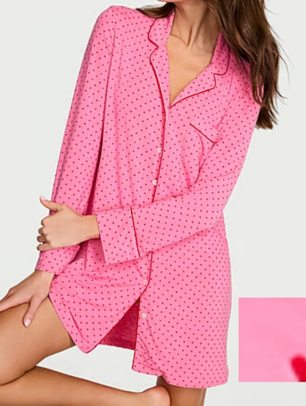 Victoria's Secret Sosoft Modal Button-Front SleepShirt